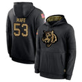 C.Bengals #53 Boye Mafe Player Black Salute to Service Pullover Hoodies Limited Ldoa Stitched Jerseys