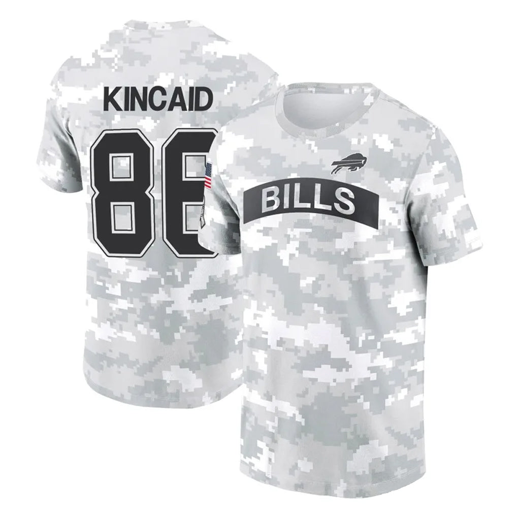 B.Bills #86 Dalton Kincaid Player Arctic Camo Salute to Service T-Shirt Hoodies Ldoa Stitched Jerseys