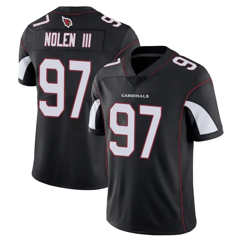 A.Cardinals #97 Walter Nolen III Player Black Vapor Limited Home Game Ldoa Stitched Jerseys