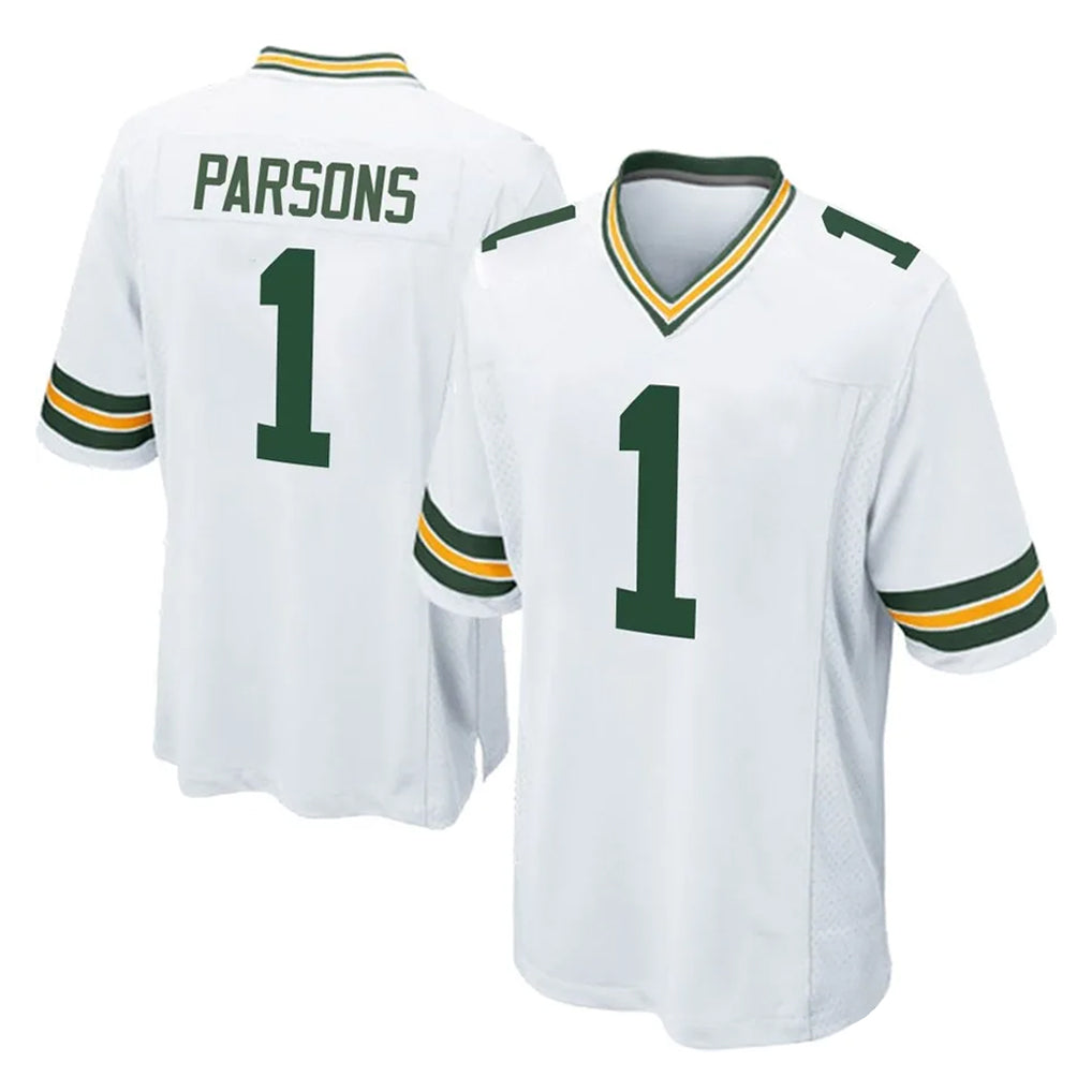 GB.Packers #1 Micah Parsons Player White Home Game Ldoa Stitched Jerseys