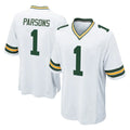 GB.Packers #1 Micah Parsons Player White Home Game Ldoa Stitched Jerseys
