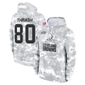 C.Browns #80 Jamari Thrash Player Arctic Camo Salute to Service Hoodies Limited Game Ldoa Stitched Jerseys