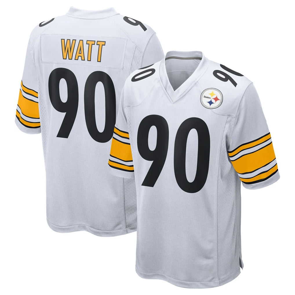 P.Steelers #90 T.J. Watt Player White Home Game Ldoa Stitched Jerseys