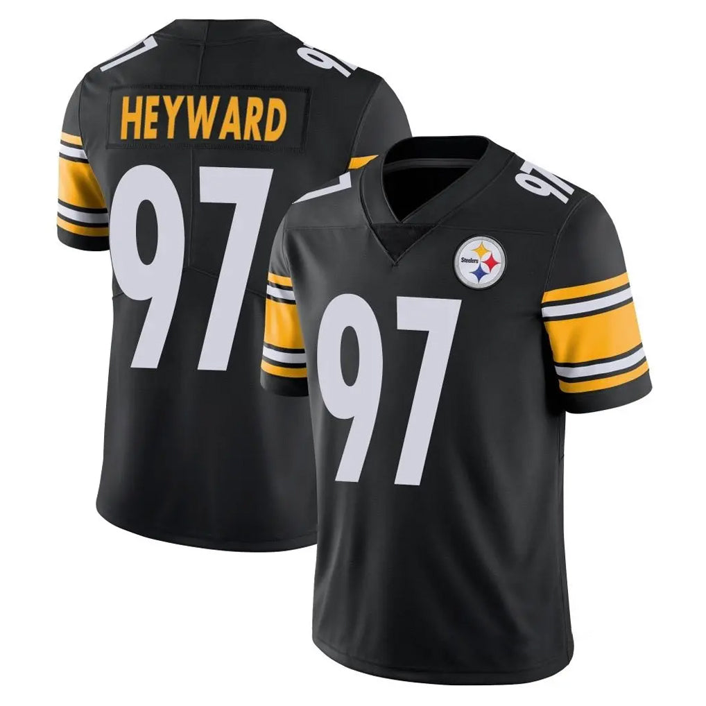 P.Steelers #97 Cameron Heyward Player Black Limited Vapor Untouchable Home Game Ldoa Stitched Jerseys