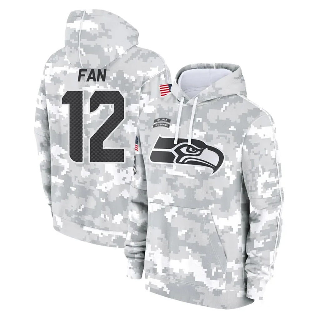 S.Seahawks #12 12th Fan Player Arctic Camo Limited Salute to Service Pullover Hoodies Game Ldoa Stitched Jerseys
