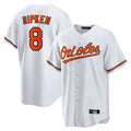 B.Orioles #8 Cal Ripken Player White Home Game Ldoa Stitched Jerseys