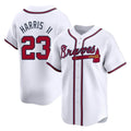 A.Braves #23 Michael Harris II Player White Limited Home Game Ldoa Stitched Jerseys