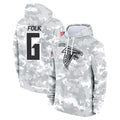 A.Falcons #6 Nick Folk Player Camo Arctic Salute to Service Hoodies Limited Ldoa Stitched Jerseys