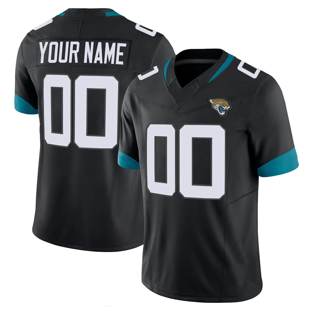 Custom J.Jaguars Black Vapor F.U.S.E. Limited Home Game Any Name & Numbers Ldoa Stitched Jerseys