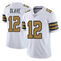 NO.Saints #12 Chris Olave Player White Limited Color Rush Home Game Ldoa Stitched Jerseys