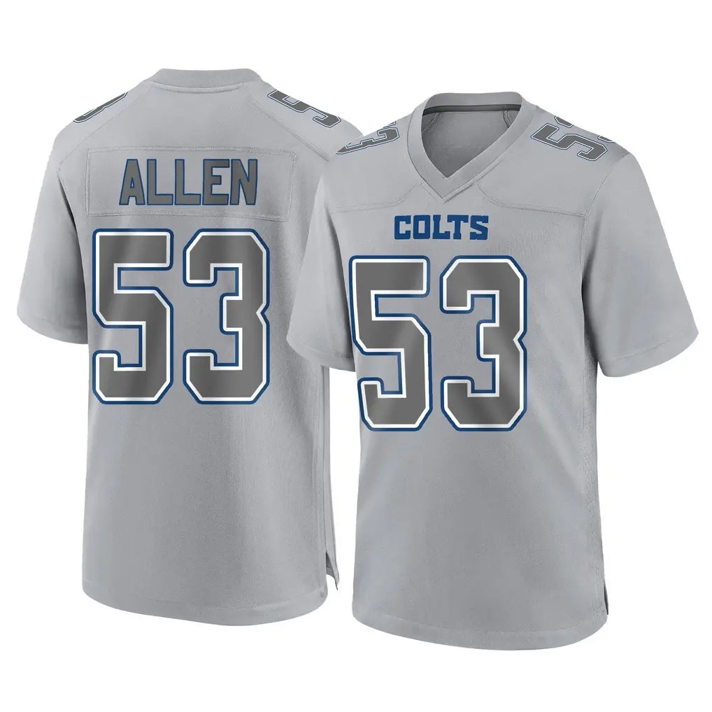 IN.Colts #53 CJ Allen Player Gray Atmosphere Fashion Home Game Ldoa Stitched Jerseys