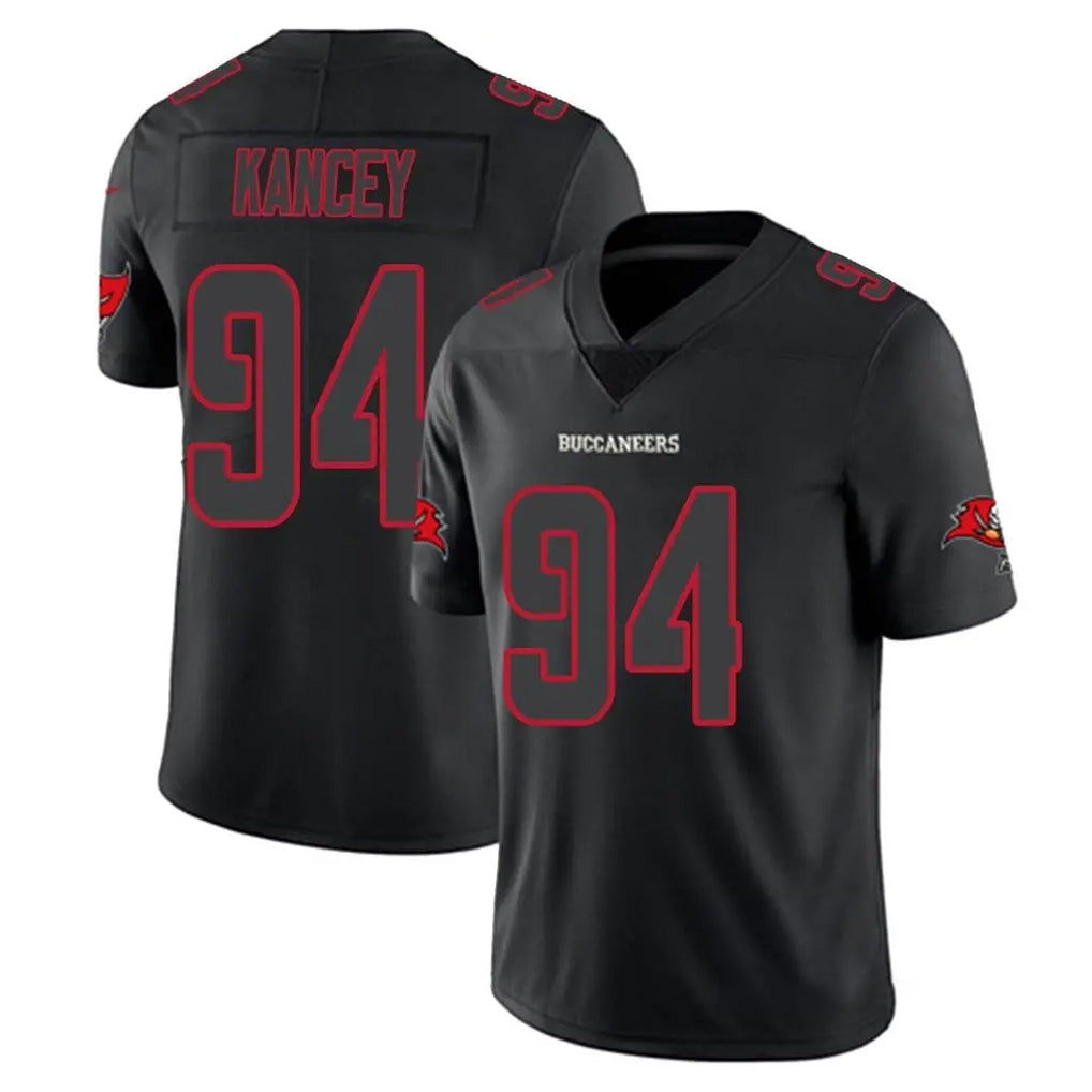 TB.Buccaneers #94 Calijah Kancey Player Black Impact Limited Home Game Ldoa Stitched Jerseys
