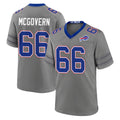 B.Bills #66 Connor McGovern Player Gray Nickel City Home Game Xdoa Stitched Jerseys