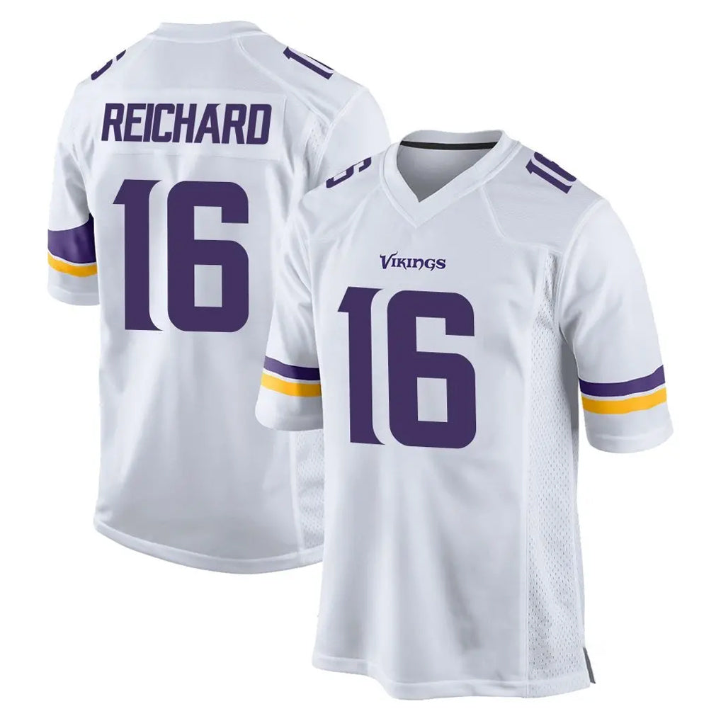 M.Vikings #16 Will Reichard Player White Home Game Ldoa Stitched Jerseys