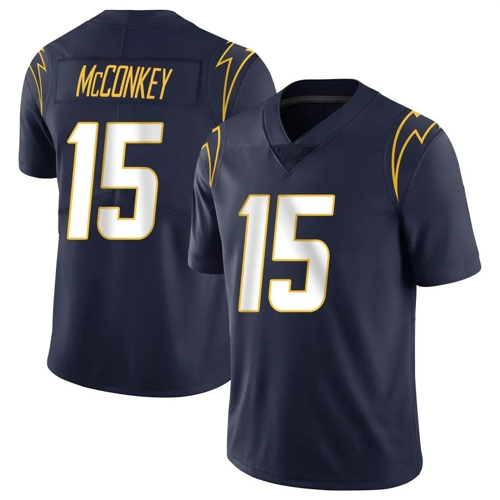 LA.Chargers #15 Ladd McConkey Player Navy Limited Vapor Untouchable Home Game Ldoa Stitched Jerseys