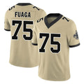 NO.Saints #75 Taliese Fuaga Player Gold Limited Vapor F.U.S.E. Home Game Ldoa Stitched Jerseys