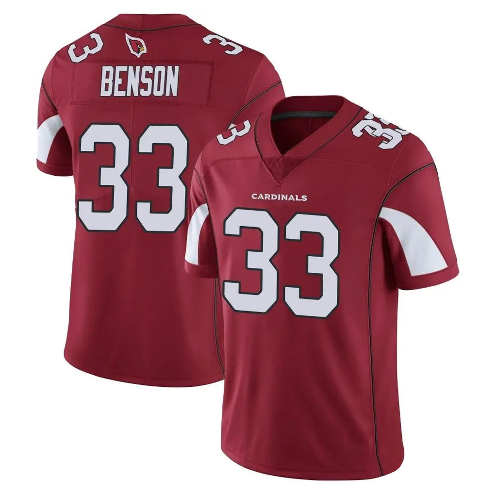 A.Cardinals #33 Trey Benson Player Cardinal Vapor Limited Home Game  Ldoa Stitched Jerseys