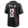 A.Falcons #8 Kyle Pitts Sr. Player Black Home Game Ldoa Stitched Jerseys