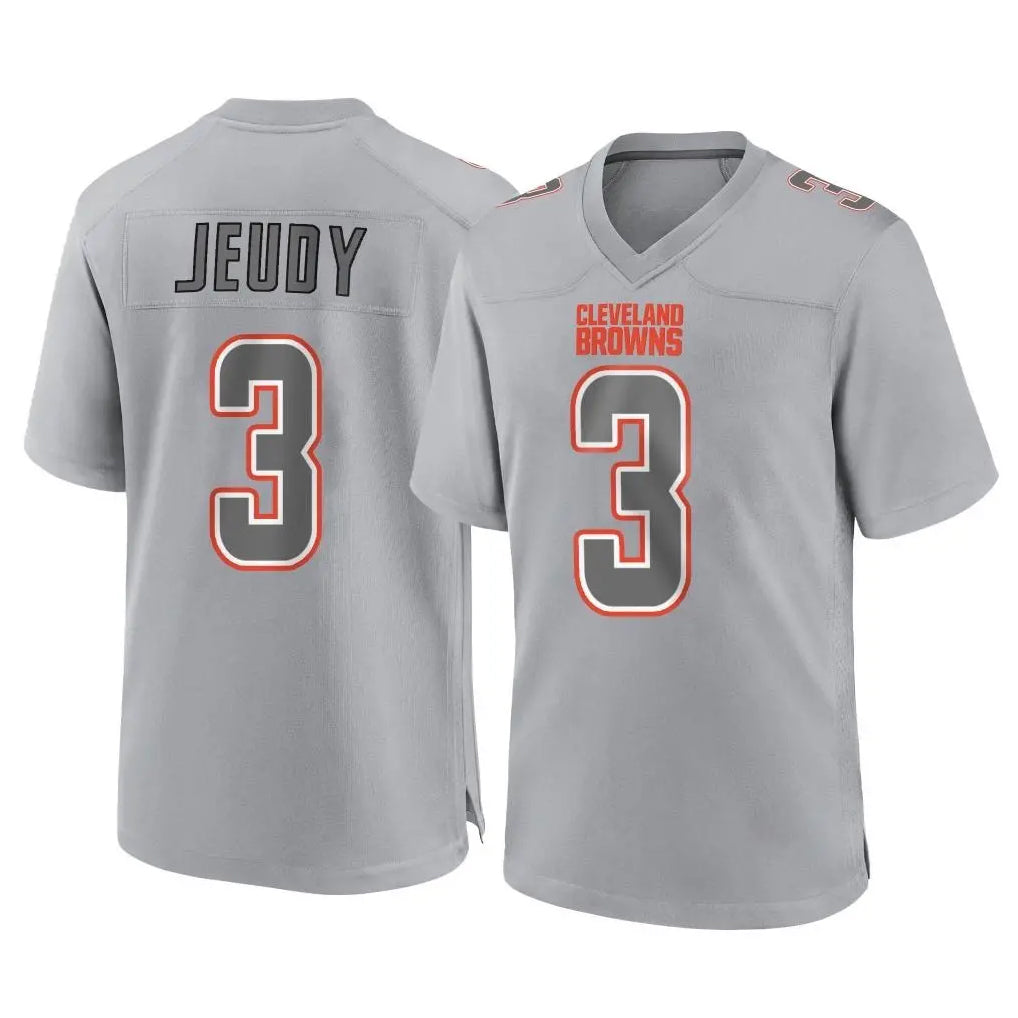 C.Browns #3 Jerry Jeudy Player Gray Atmosphere Fashion Game Ldoa Stitched Jerseys