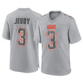 C.Browns #3 Jerry Jeudy Player Gray Atmosphere Fashion Game Ldoa Stitched Jerseys