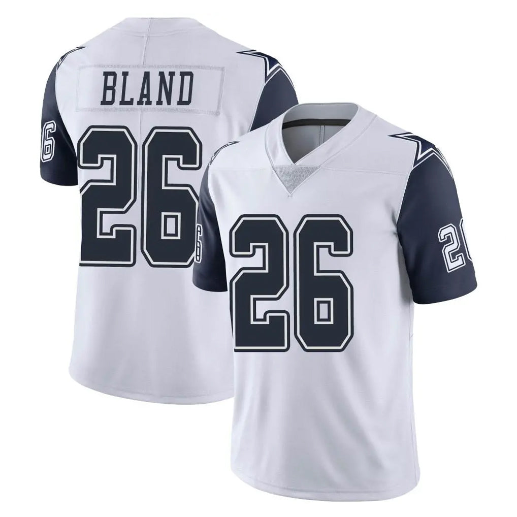 D.Cowboys #26 DaRon Bland Player White-Navy Limited Color Rush Vapor Untouchable Home Game Ldoa Stitched Jerseys