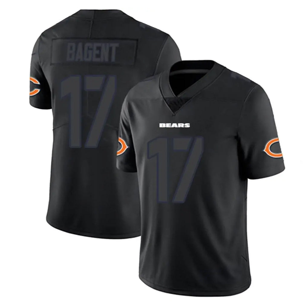 C.Bears #17 Tyson Bagent Player Black Impact Limited Game Ldoa Stitched Jerseys