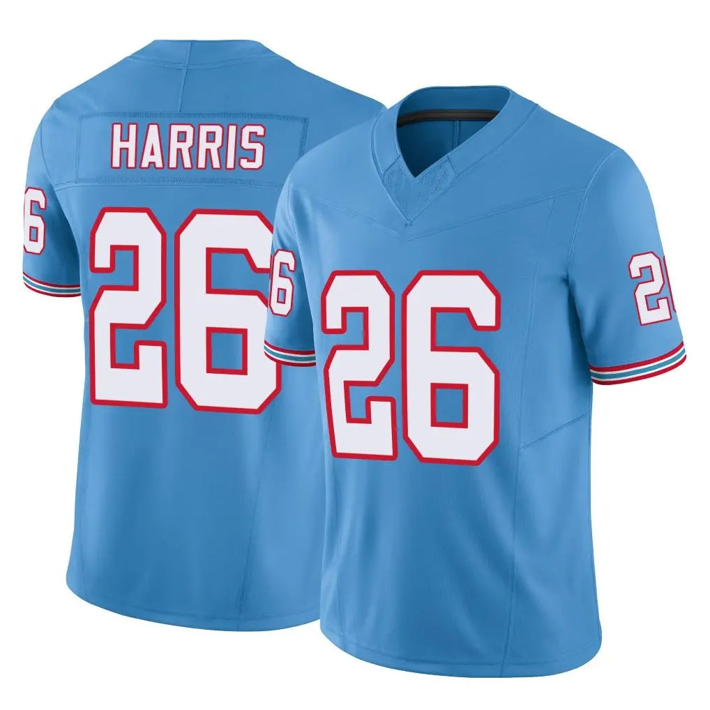 T.Titans #26 Marcus Harris Player Light Blue Limited Vapor F.U.S.E. Home Game Ldoa Stitched Jerseys