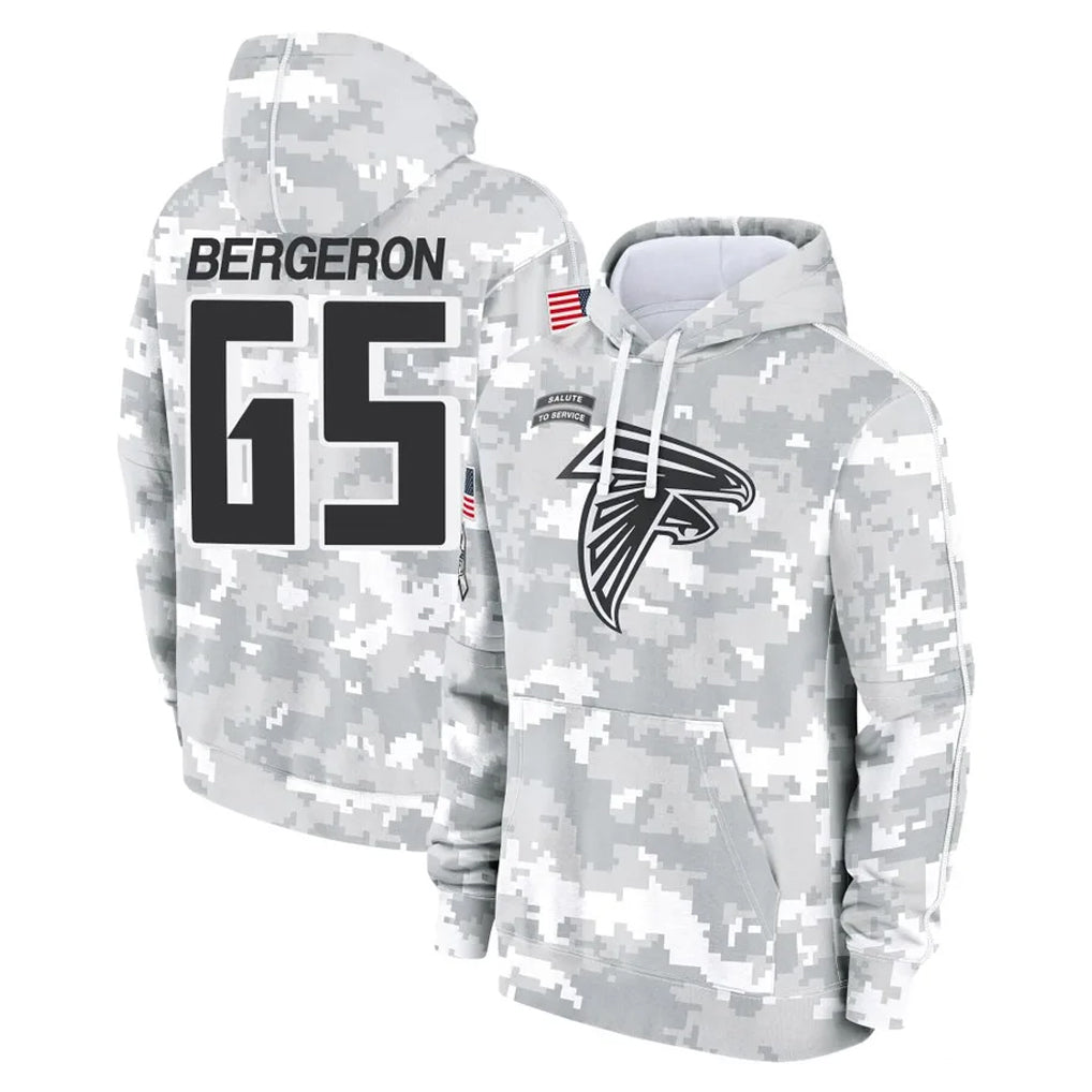 A.Falcons #65 Matthew Bergeron Player Camo Arctic Salute to Service Hoodies Limited Ldoa Stitched Jerseys