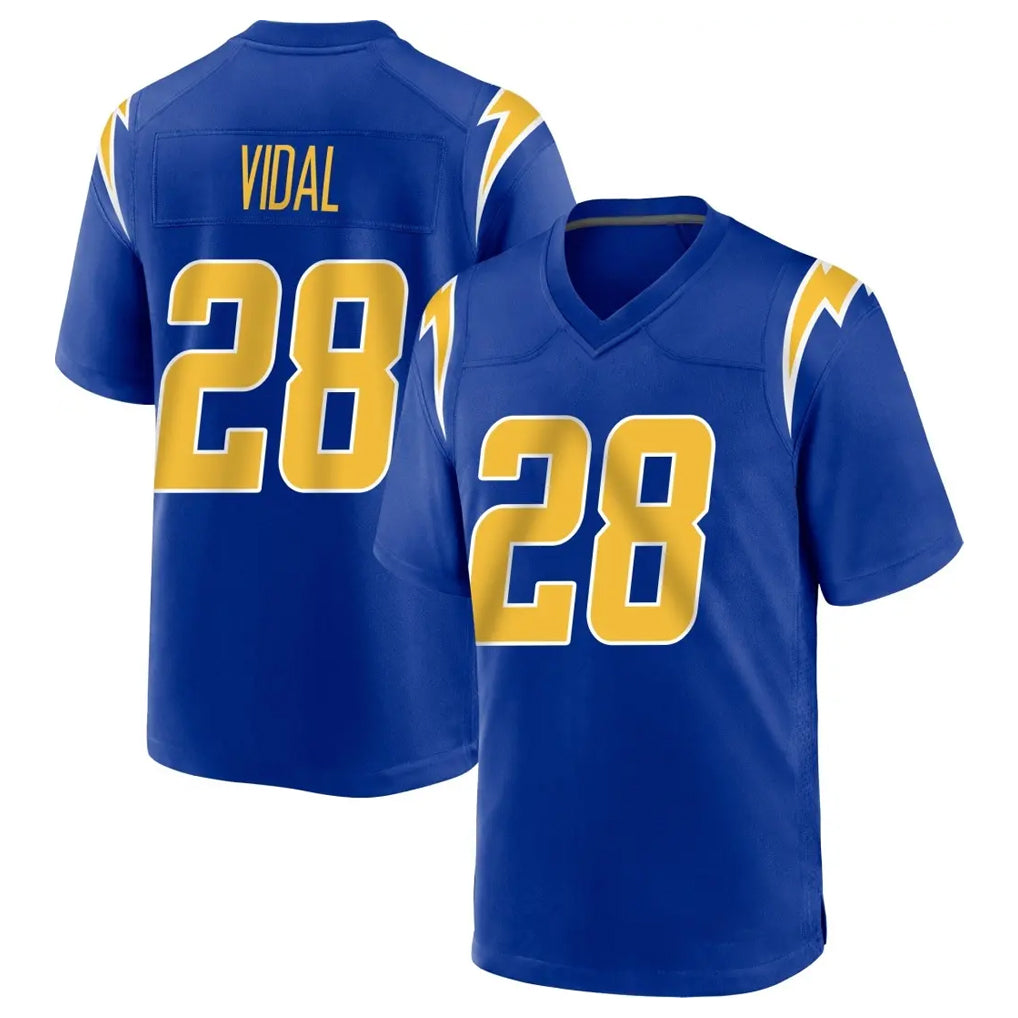 LA.Chargers #28 Kimani Vidal Player Royal Home Game Ldoa Stitched Jerseys