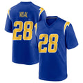 LA.Chargers #28 Kimani Vidal Player Royal Home Game Ldoa Stitched Jerseys