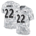 B.Ravens #22 Derrick Henry Player Arctic Camo Salute to Service Limited Ldoa Stitched Jerseys