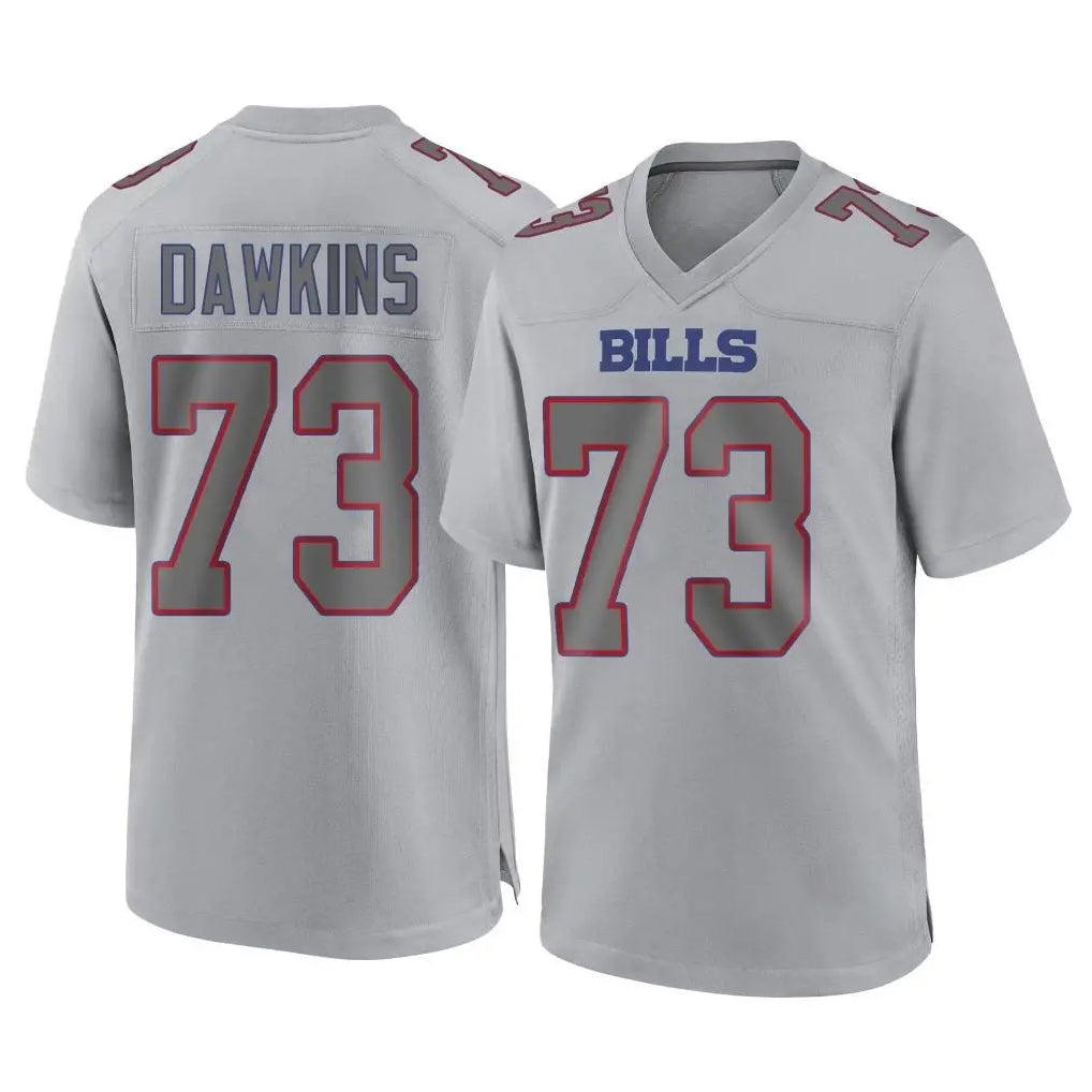 B.Bills #73 Dion Dawkins Player Gray Fashion Home Game Ldoa Stitched Jerseys