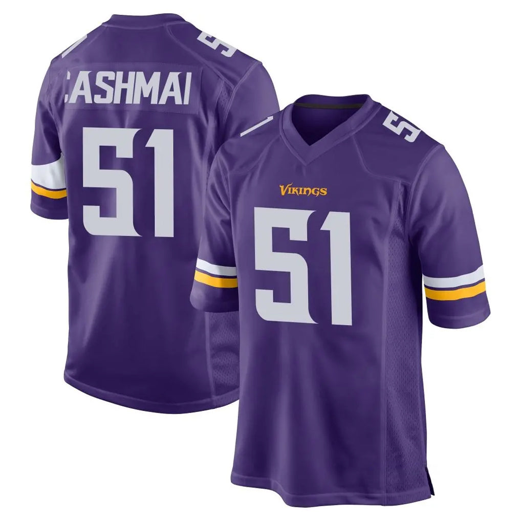 M.Vikings #51 Blake Cashman Player Purple Home Game Ldoa Stitched Jerseys
