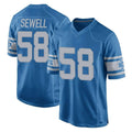 D.Lions #58 Penei Sewell Player Blue Vapor Untouchable Throwback Game Ldoa Stitched Jerseys