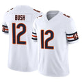 C.Bears #12 Devin Bush Player White Vapor F.U.S.E. Limited Home Game Ldoa Stitched Jerseys