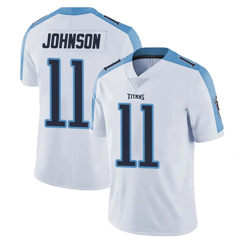 T.Titans #11 Jermaine Johnson II Player White Limited Vapor Untouchable Home Game Ldoa Stitched Jerseys