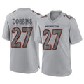 D.Broncos #27 J.K. Dobbins Player Gray Atmosphere Fashion Limited Game Ldoa Stitched Jerseys