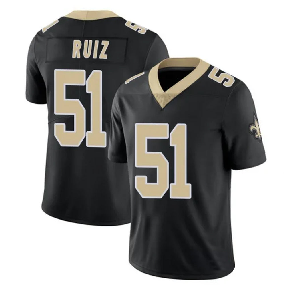 NO.Saints #51 Cesar Ruiz Player Black Limited Vapor Untouchable Home Game Ldoa Stitched Jerseys