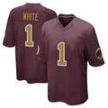 W.Commanders #1 Rachaad White Player Burgundy Alternate Home Game Ldoa Stitched Jerseys