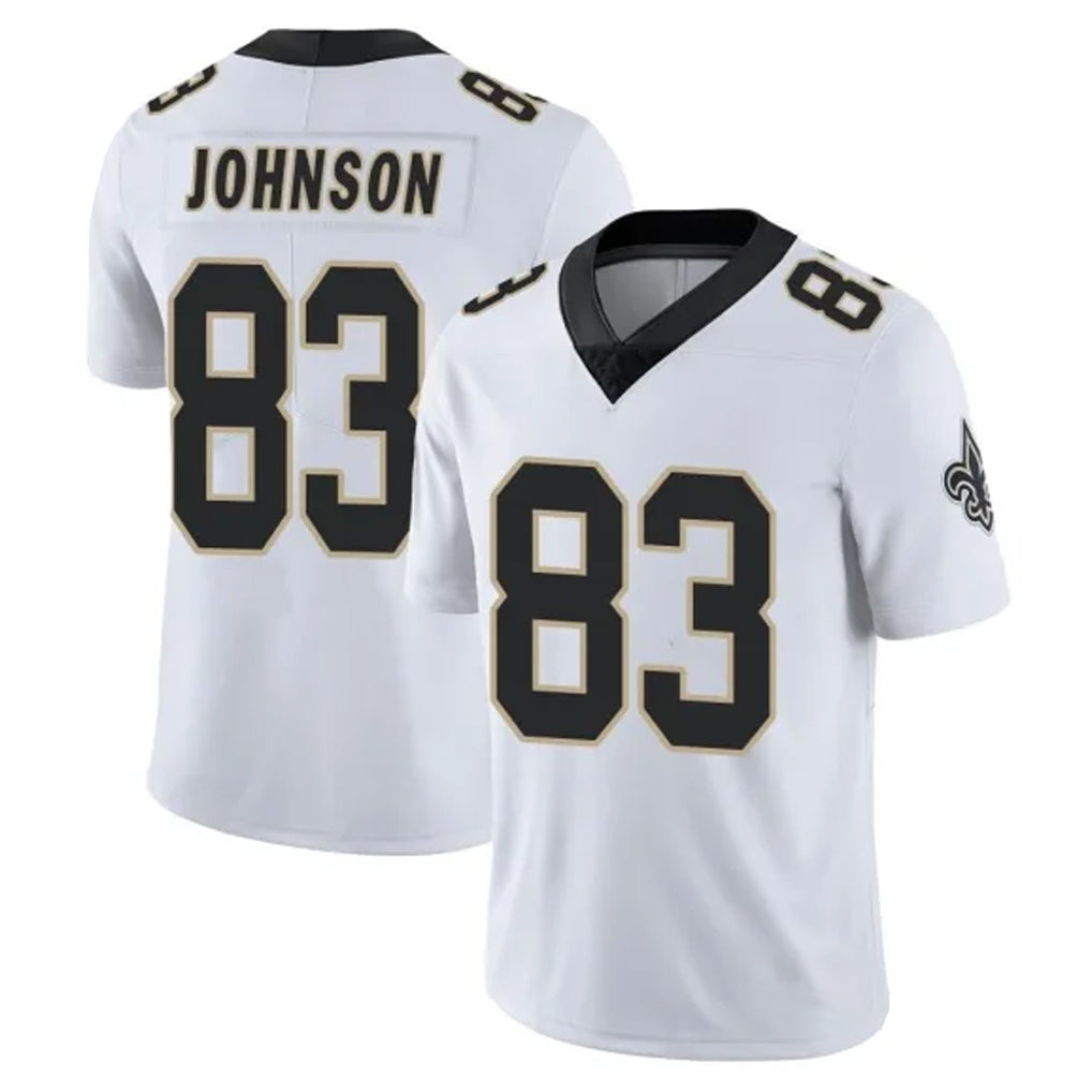 NO.Saints #83 Juwan Johnson Player White Limited Vapor Untouchable Home Game Ldoa Stitched Jerseys
