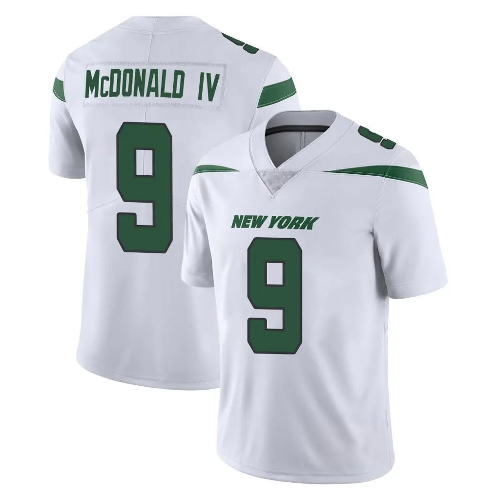NY.Jets #9 Will McDonald IV Player White Spotlight Limited Vapor Home Game Ldoa Stitched Jerseys