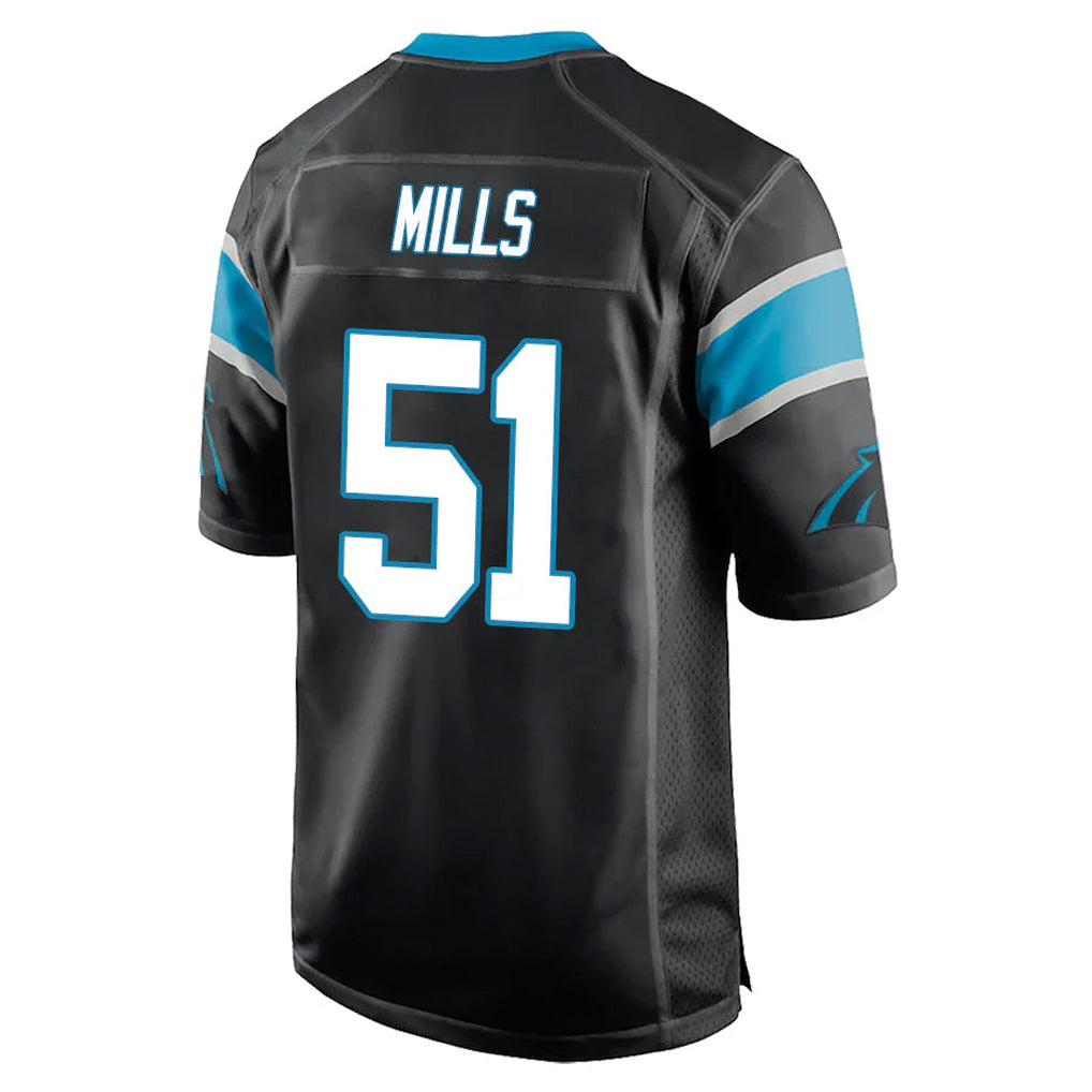 C.Panthers #51 Sam Mills Player Black Game Ldoa Stitched Jerseys