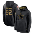 D.Cowboys #92 Quinnen Williams Player Black Salute to Service Pullover Hoodies Limited Ldoa Stitched Jerseys