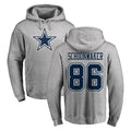 D.Cowboys #86 Luke Schoonmaker Player Gray LOGO Pullover Hoodie Limited Kdoa Stitched Jerseys