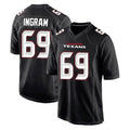 H.Texans #69 Ed Ingram Player Carbon Black Fashion Home Game Ldoa Stitched Jerseys