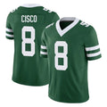 NY.Jets #8 Andre Cisco Player Green Legacy Limited Vapor F.U.S.E. Home Game Ldoa Stitched Jerseys