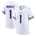 M.Vikings #1 Kyler Murray Player White Alternate Home Game Ldoa Stitched Jerseys