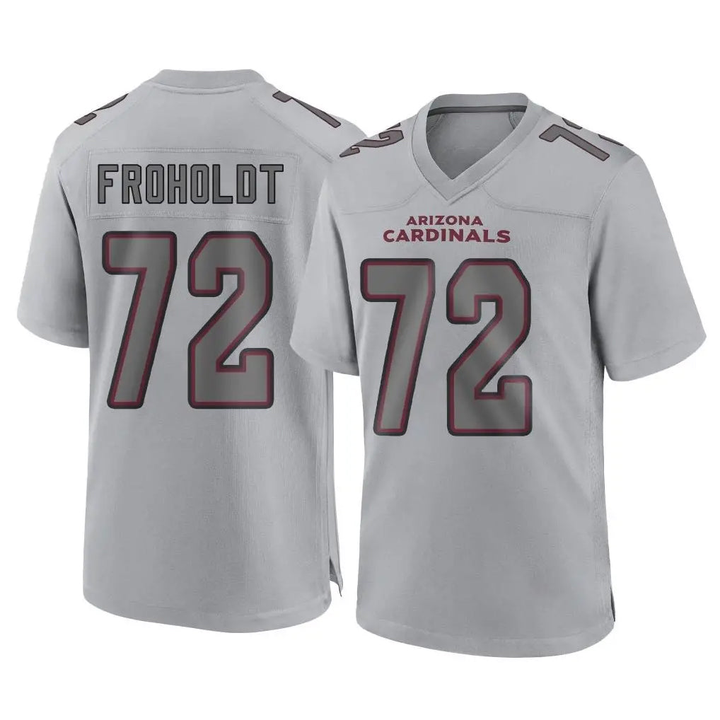 A.Cardinals #72 Hjalte Froholdt Player Gray Atmosphere Fashion Home Game Ldoa Stitched Jerseys