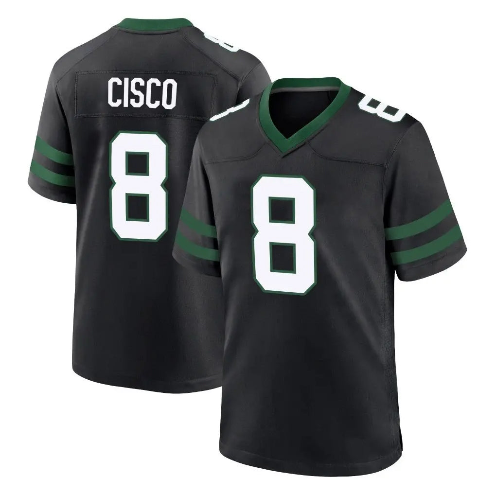 NY.Jets #8 Andre Cisco Player Black Legacy Home Game Ldoa Stitched Jerseys