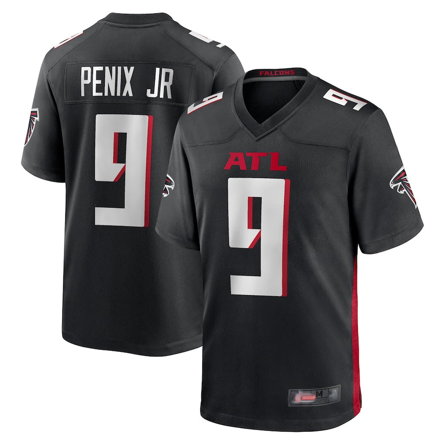 A.Falcons #9 Michael Penix Jr. Player Black Home Game Ldoa Stitched Jerseys